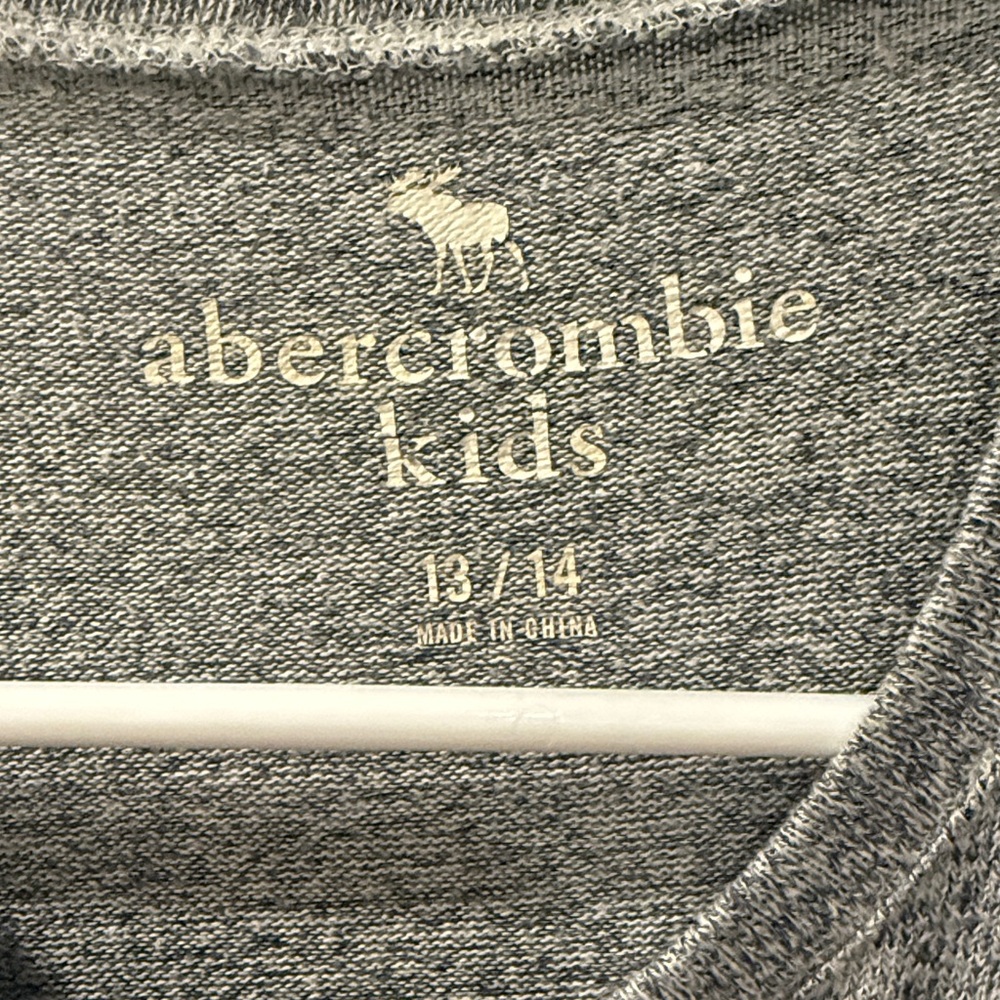 Abercrombie Kids Heather Gray Long Sleeve Top - Picture 2 of 4